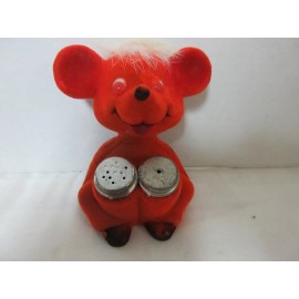 Unbranded RED MOUSE WITH SALT & PEPPER SHAKERS