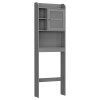SEGAWE Modern Over The Toilet Space Saver Wooden Storage Cabinet