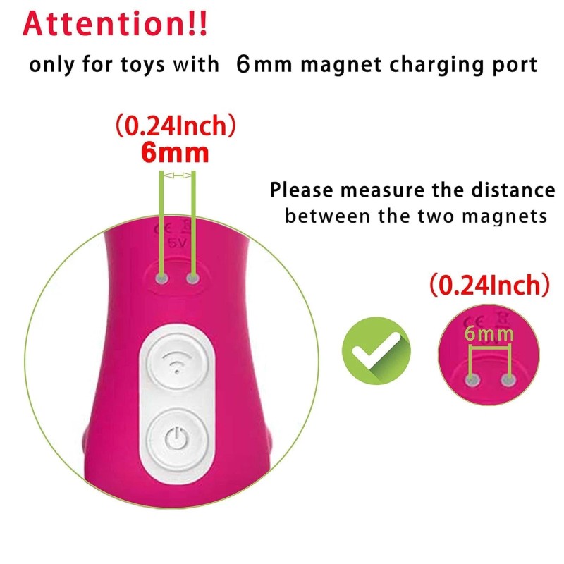 Bicmice Magnetic Usb Dc Charger Cable Replacement Charging Cord-(6mm/0