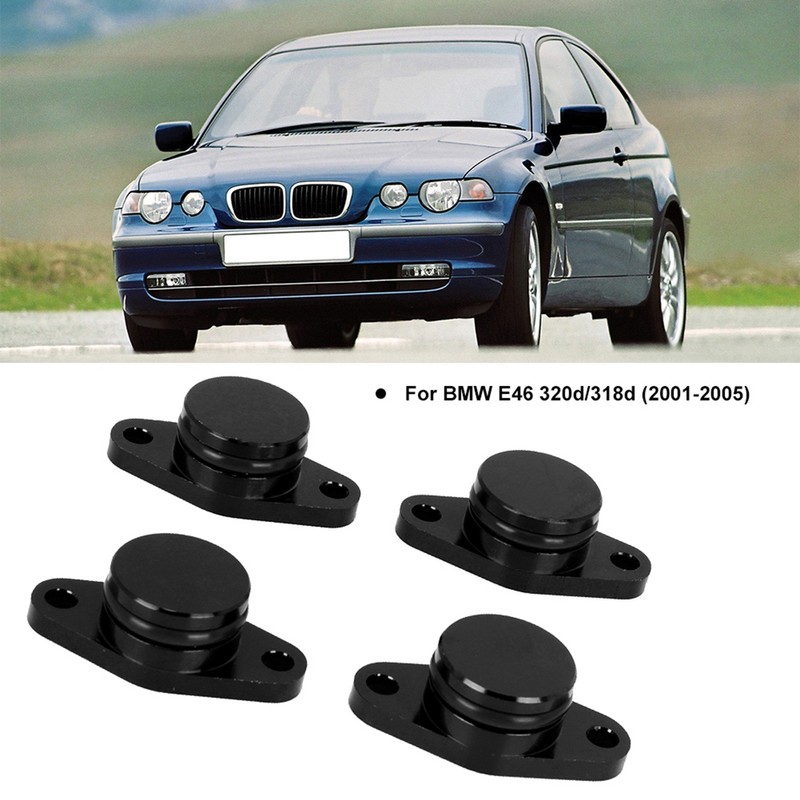 4x22mm Engine Swirl Flaps Delete Blanking Plug with Rubber Gaskets