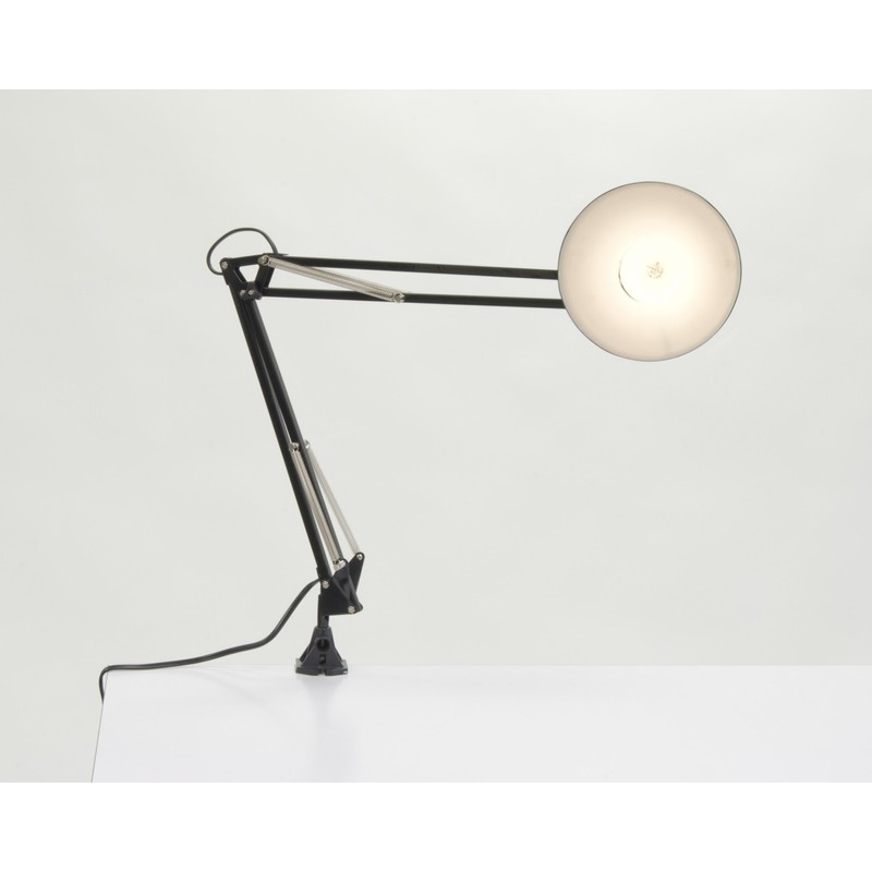 Studio Designs Swing Arm Lamp with 13-watt CFL Bulb, Black