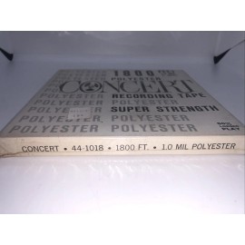 RadioShack, Tandy Corporation NEW/SEALED Polyester CONCERT Recording Tape 1800 Feet 1.0 MIL 7" Reel to Reel