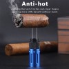 Luxury Manual Cigar Punch Cutter Key Chain Stainless Steel Blade
