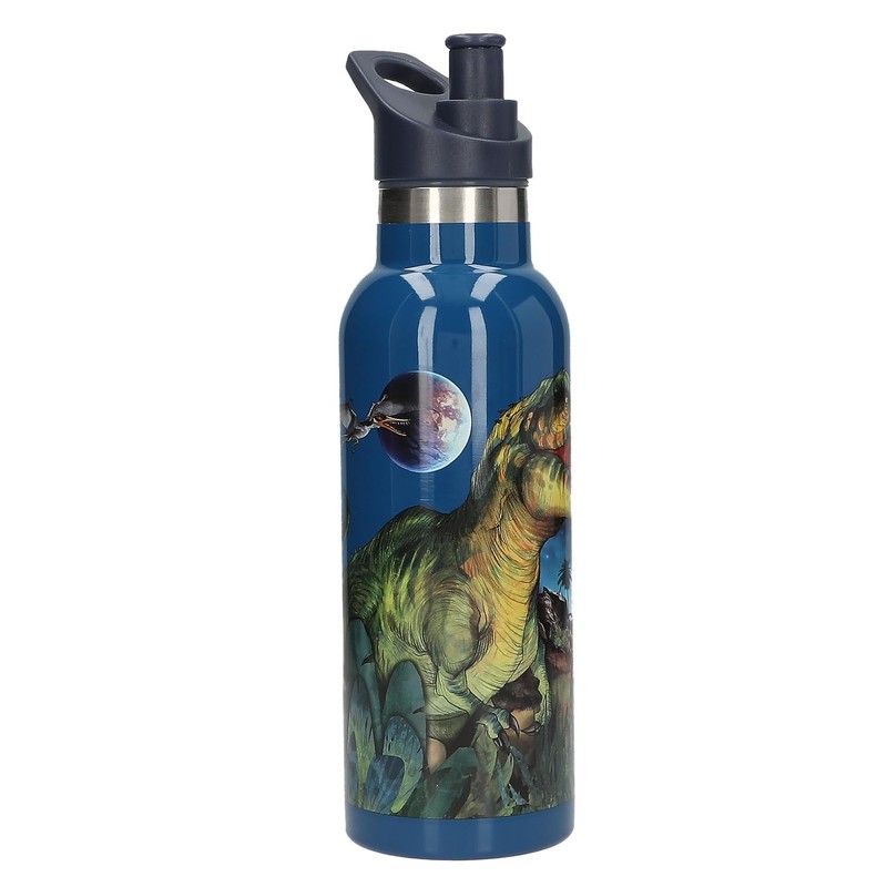 Depesche 13400 Dino World Galaxy Water Bottle in Dark Blue