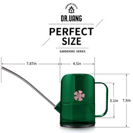 Watering Can Indoor for House Plants Small Watering cans with Long Spout Flower Model Sprinkler Head 1.2L (Green, 1.2L)