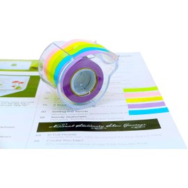 4A Roll Sticky Notes,Full Adhesive,Width x Length 0.4 x 315 Inches,Neon Pink/Orange/Green/Blue/Purple,Self-Stick Notes,5 Color/Roll,1 Roll/Pack,4A PSS 9-5 NB