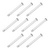 sourcing map Single Hole Fork Bolts Hinge Pin 4 mm