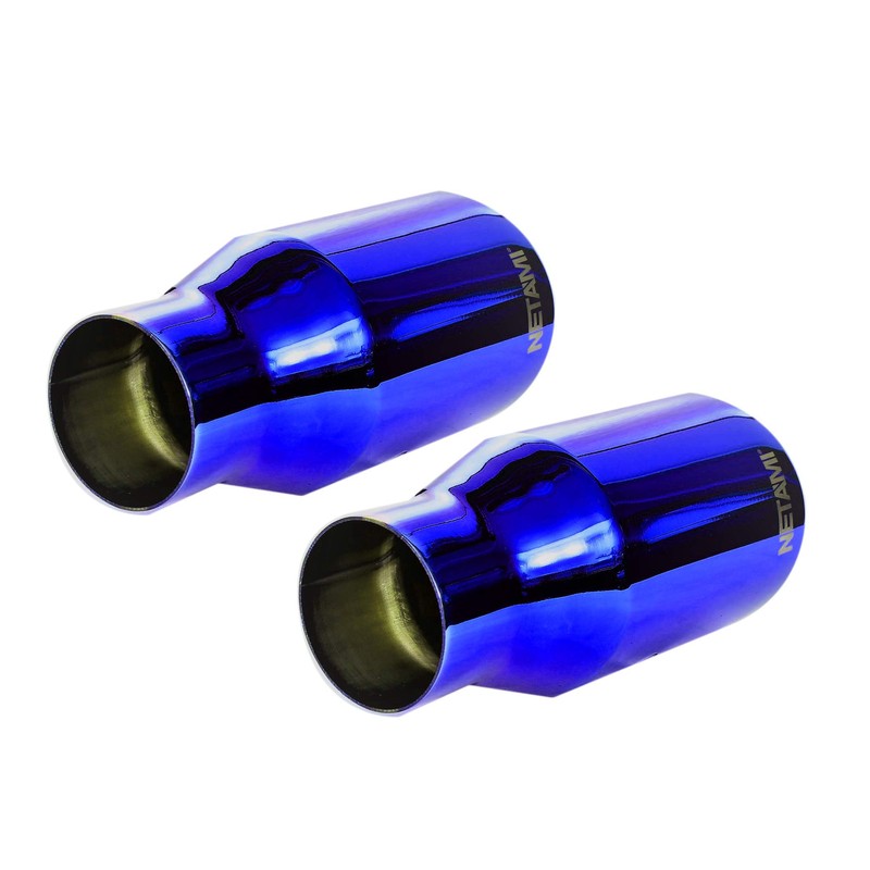 NETAMI 2.25" to 3.5" Exhaust Tip Stainless Steel Double Wall
