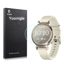 Yoomigle 6 Pack Compatible with Garmin Lily 2 Screen Protector Film for Garmin Lily2 Smart Watch Screen Protectors Foils Screen Cover Crystal Clear HD Anti-Scratch Anti-Fingerprint