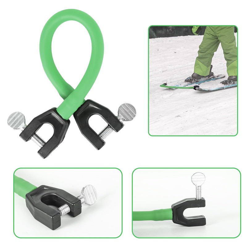 2pcs Ski Tip Connector for Kids, Portable Ski Connector Ski