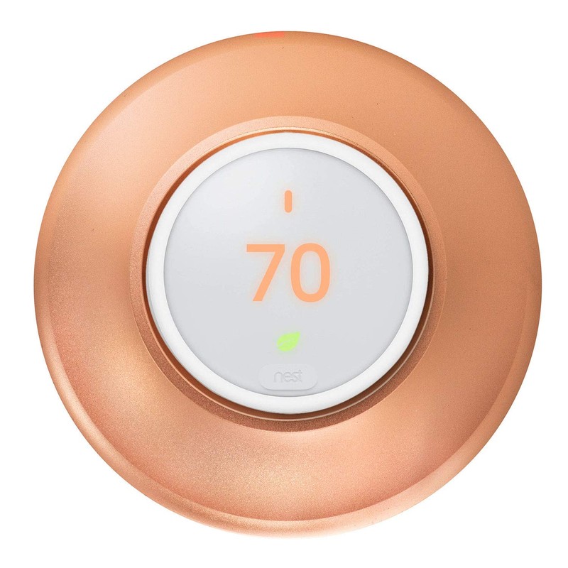 POPMAS Copper Metal Wall Plate for Nest Learning Thermostat 3rd