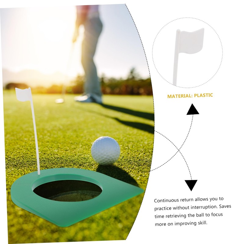 SUPVOX Golf Putting Cup Training Aid 2 Sets Plastic Indoor