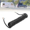 Trailer Extension Coiled Cable 12.8ft 20AWG 7 Core Polyurethane Copper