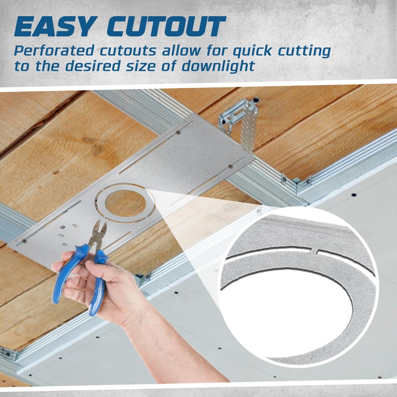 OHLECTRIC 6 Pack New Construction Mounting Plate for 4 &