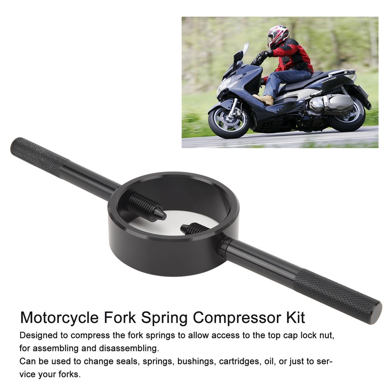 Motorcycle Fork Spring Compressor Kit Aluminum Universal Fit for Most