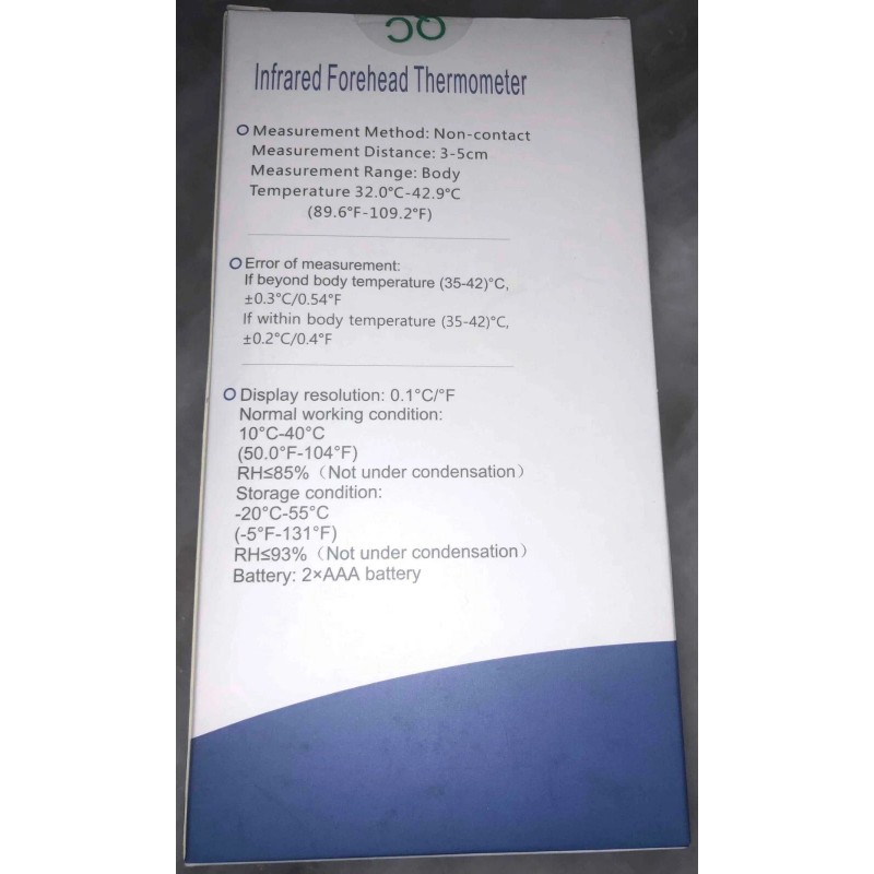 Dikang NON CONTACT Digital IR Infrared Forehead Thermometer Surface &