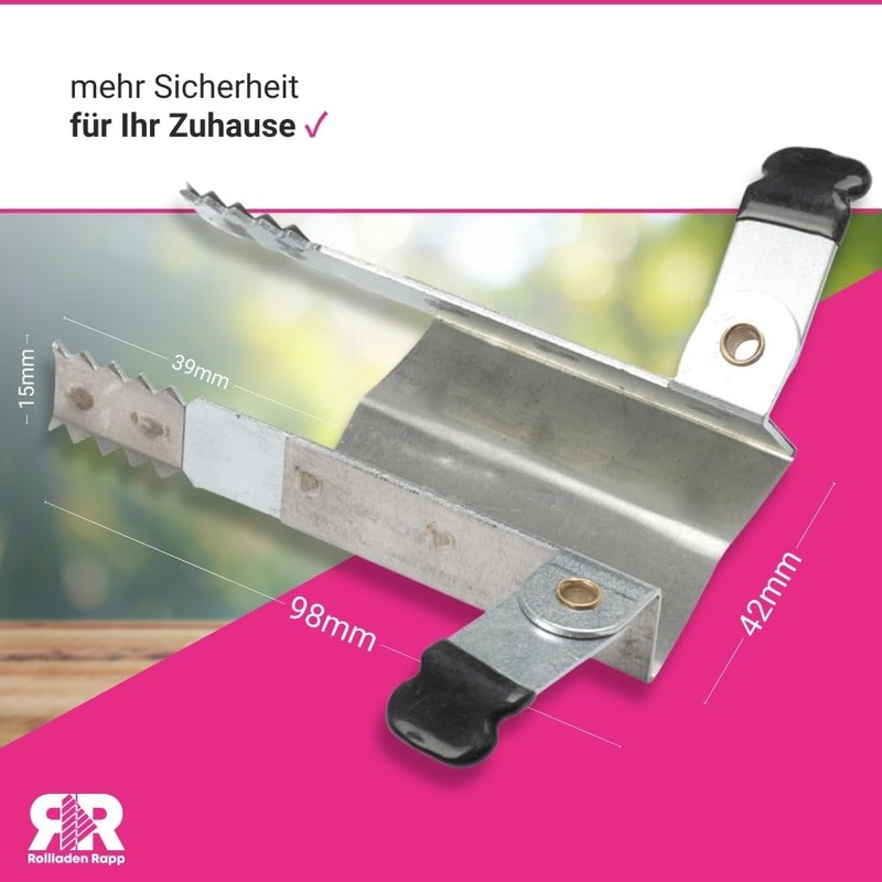 Clamp Protection for Shutters Protection against Burglary - Set of