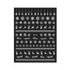 Generic Snow Christmas Nail Sticker Snowman Reindeer Santa Sleigh Winter