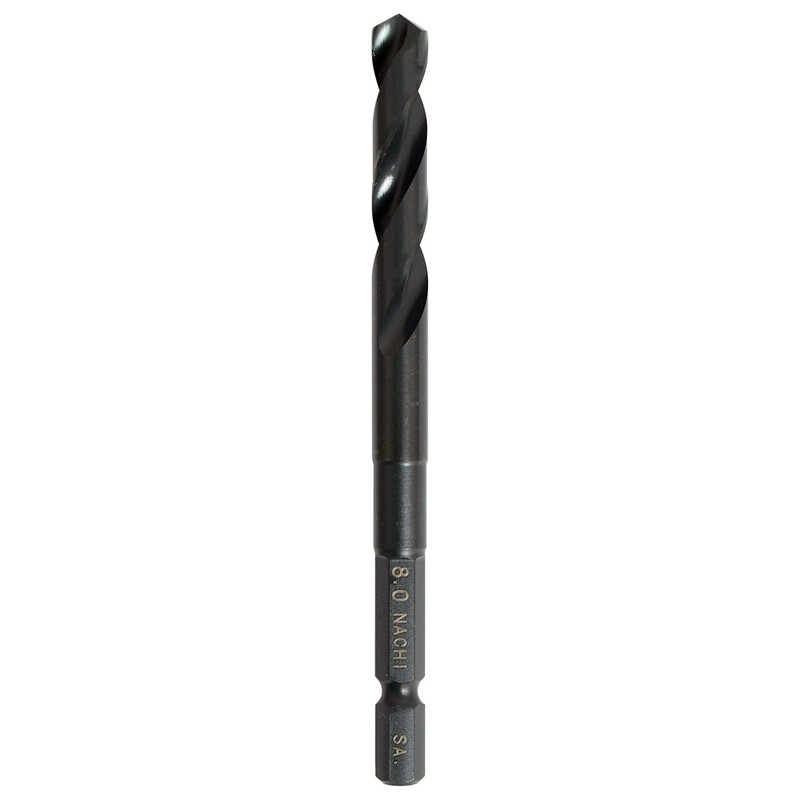 NACHI Hexagonal Shaft Ironwork Drill 0.3 inch (8.0 mm) (Metal/Metal)