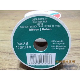 Celebrate Red Metallic Ribbon Roll by Celebrate 5/8 inch x 4 yd.  Brand New