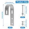 Pack of 4 Balcony Power Station Bracket Hooks, Solar Panel