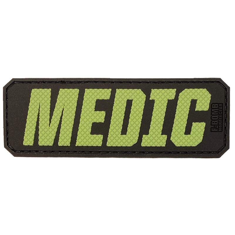 Medic -PVC Identification Morale Patch with Hook and Loop Backing