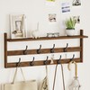 AMBIRD Wall Hooks with Shelf 28.9inch Entryway Wall Hanging Shelf,