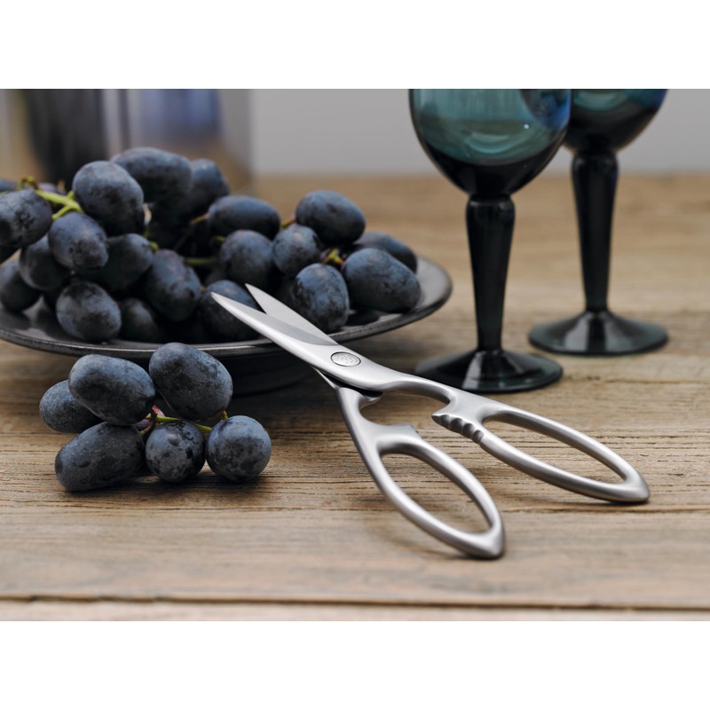 ZWILLING 41470-000 Twin Select Satin Cooking Scissors, All Stainless Steel,