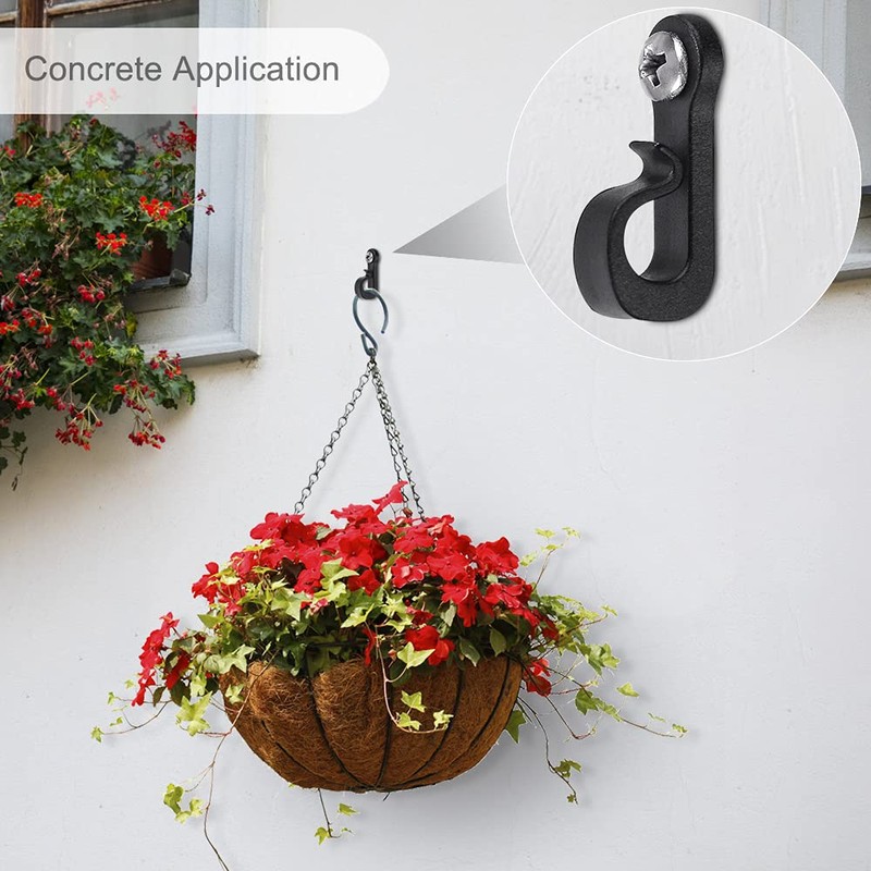 SELEWARE Q Hanger Hooks for String Lights, Christmas with Screw