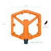 Crankbrothers MTB Pedals Stamp 1 Gen 2 Large Orange