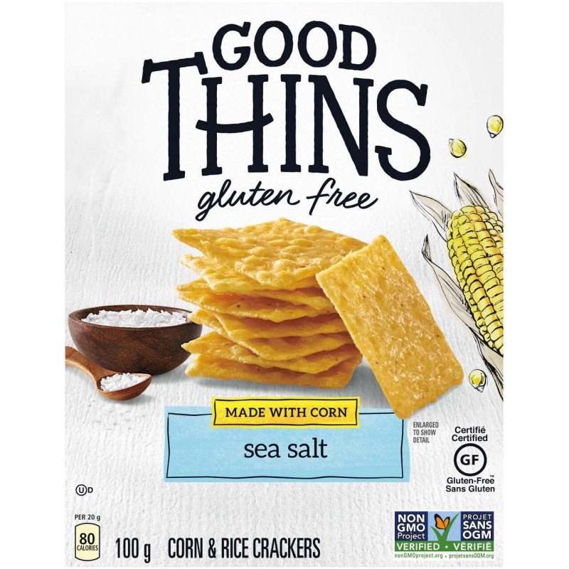 Mondelez Canada Inc Good Thins, Gluten-Free, Corn Crackers, Sea Salt,