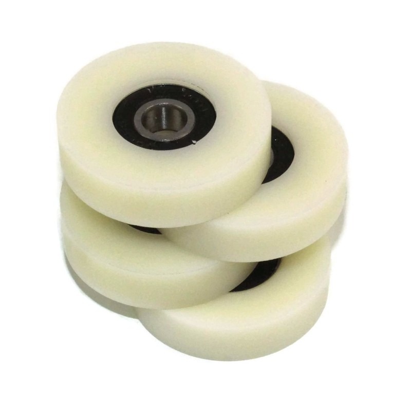 4 Pieces Nylon Polyamide Rollers 40 mm diameter 10 mm