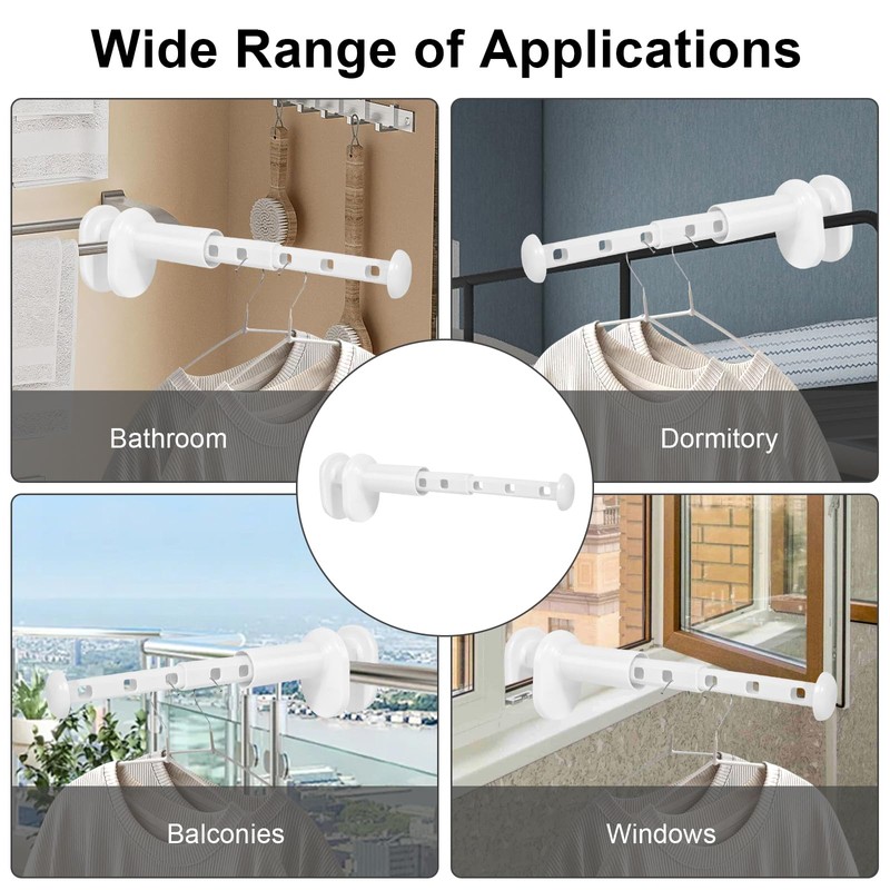 prota Travel Clothes Dryer Wall Dryer Extendable Clothes Airer Small