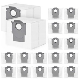 18 Pack Q5 Dust Bag for Roborock Q7/M5+/Max+, Q10 S5+/X5+, S8 Pro Ultra, S8+, Q8 Max+, Q5+/Max+/Pro+, S7 Max Ultra/MaxV Ultra/Pro Ultra, Q7+ Vacuum Large Capacity Disposable Bag