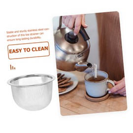 Cabilock 2pcs Stainless Steel Tea Infuser Tea Strainer with Fine Mesh for Teapot Kettle for Coffee Seasonings Outer
