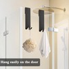 Linkidea 2 Pack Over Door Hook, 7" Stainless Steel Extend