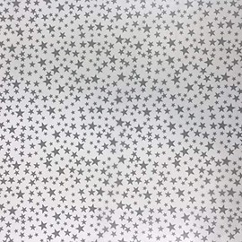 Black Cat Avenue 20" x 30" Printed Tissue Paper for Gift Wrapping, 24-Sheet, Silver Stars