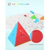 ROXENDA Pyramid Speed Cube Original Triangle Stickerless Pyraminx Puzzle Cube;