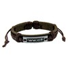 4030534 WWJD What Would Jesus Do Leather Bracelet Christian Scripture