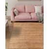 Unique Loom Chunky Jute Collection Area Rug - Amanda (5'