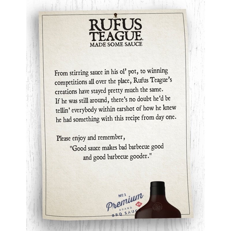 Rufus Teague - Spicy Steak Sauce - Premium Steak Sauce