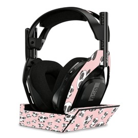 MightySkins Glossy Glitter Skin Compatible with Astro A50 Wireless Headphones + Base Station (Gen 4) - Panda Hello | Protective, Durable High-Gloss Glitter Finish | Easy to Apply | Made in The USA