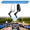 REPAIROCK 1 Set Motorcycle Rear View Mirrors Bar End Side