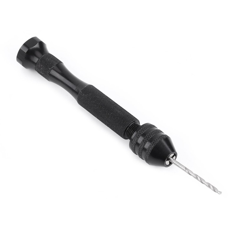 Taladro manual de precisión con tornillo de precisión negro con