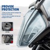 Lorababer Motorcycle Front Headlight Protector Head Light Lens Shield Guard