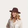 Wool Fedora Hat for Men Women, Wide Brim Felt Panama