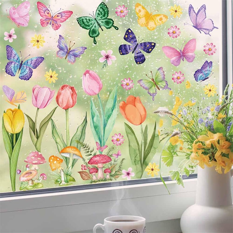 GeorgeX Calcomanías para Ventanas Adhesivos para Ventana Pegatinas Festivas para