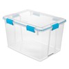 Sterilite 80 Qt Gasket Box, Stackable Storage Bin with Latching