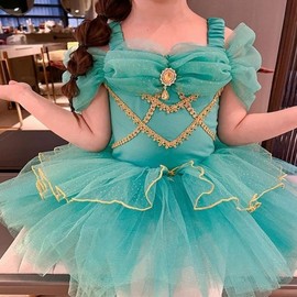 Girls' Jasmine Princess Ballet Dress for Toddlers & Kids Mint/140