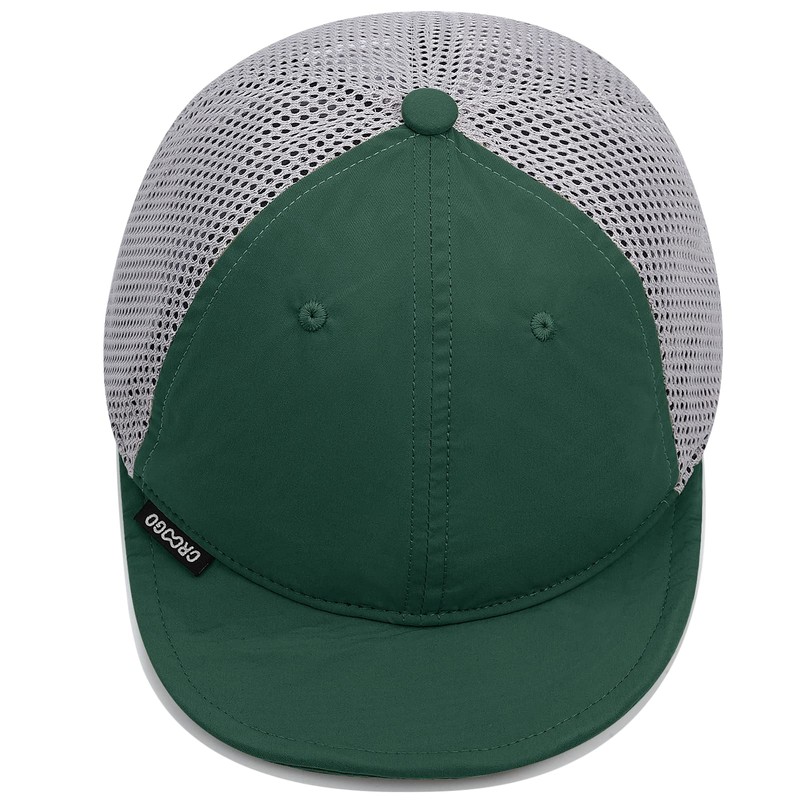 Croogo Men's Umpire Cap, Mesh Cap, Short Brim, Soft Hat,